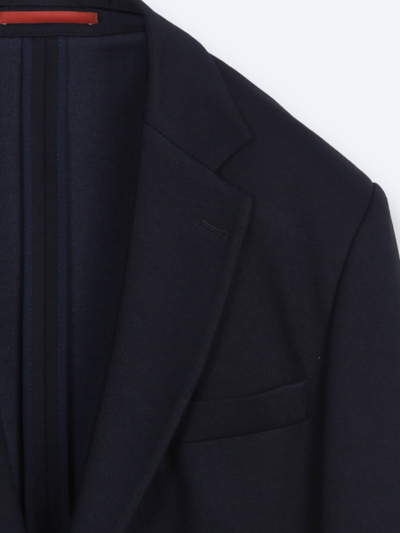 Lacivert Çizgili Modern Fit Pamuk Karışımlı Örme Takım Elbise
