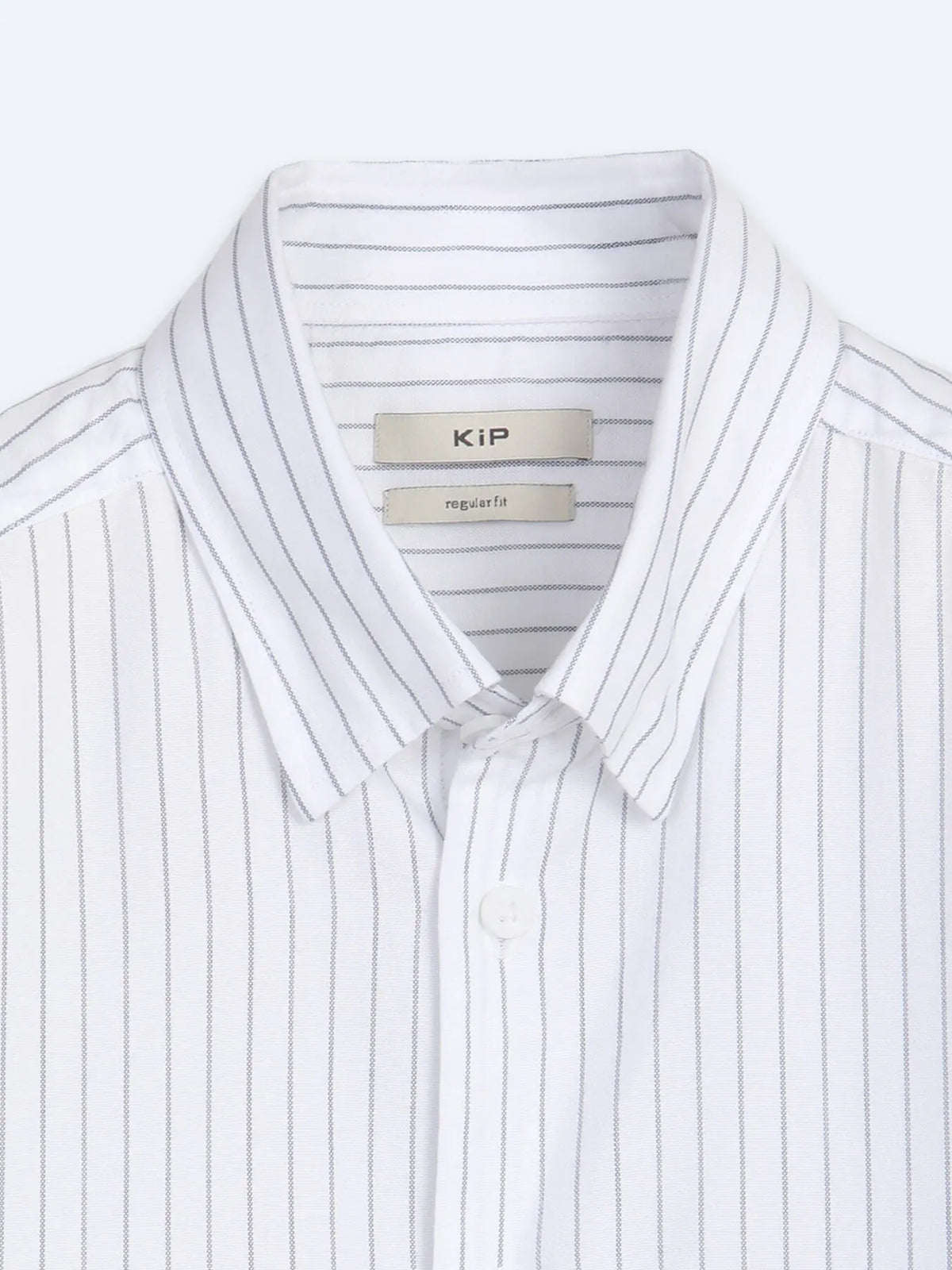 Lacivert Çizgili Regular Fit Uzun Dokuma Casual %100 Pamuk Gömlek