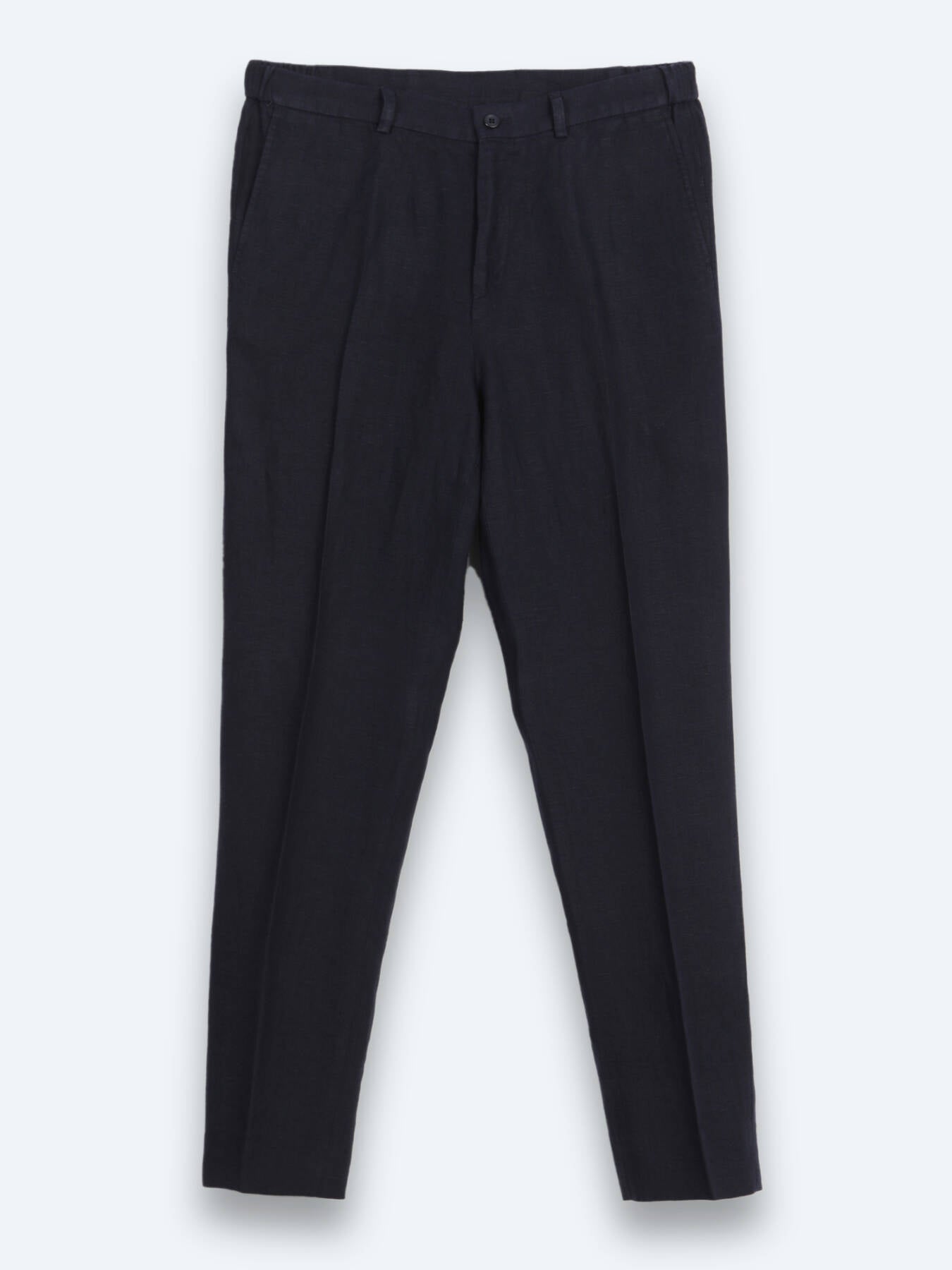 Lacivert Comfort Fit %100 Keten Takım Elbise