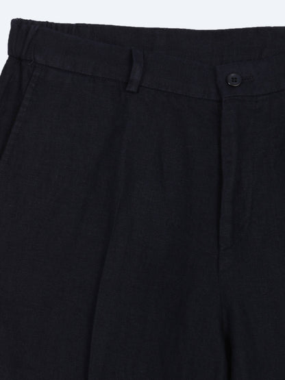 Lacivert Comfort Fit %100 Keten Takım Elbise