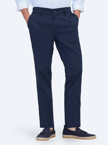Lacivert Dokuma Jogging Fit Casual Pamuk Karışımlı Pantolon