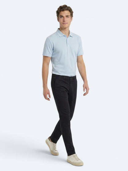 Lacivert Dokuma Jogging Fit Casual Pamuk Karışımlı Pantolon