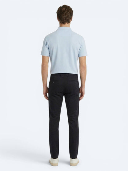Lacivert Dokuma Jogging Fit Casual Pamuk Karışımlı Pantolon