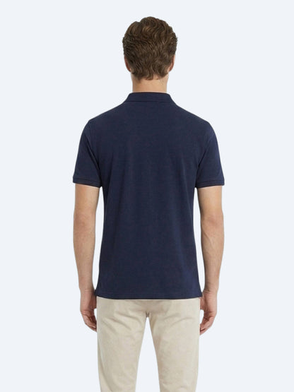 Lacivert Düz %100 Pamuk T-shirt