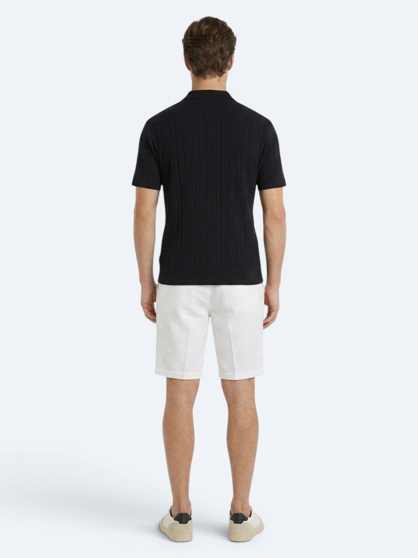 Lacivert Düz %100 Pamuk T-shirt