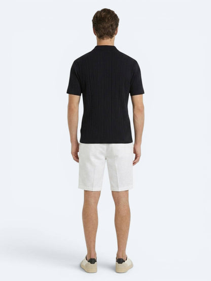 Lacivert Düz %100 Pamuk T-shirt