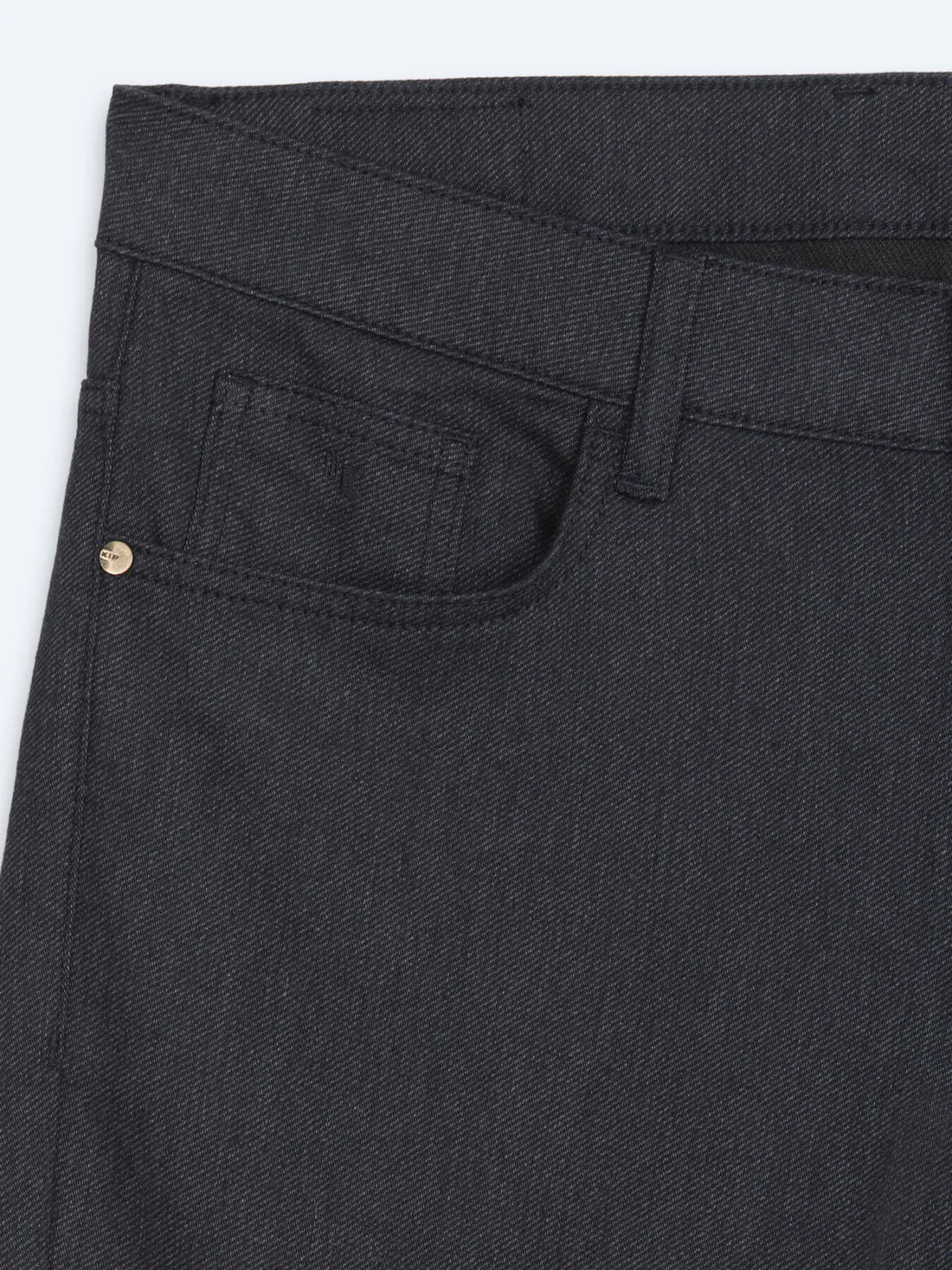 Lacivert Düz Dokuma Slim Fit Spor Pamuk Karışımlı Pantolon