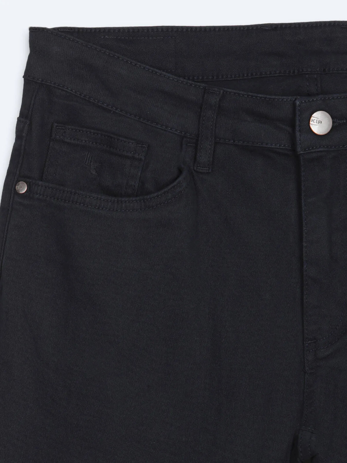 Lacivert Düz Dokuma Slim Fit Spor Pamuk Karışımlı Pantolon