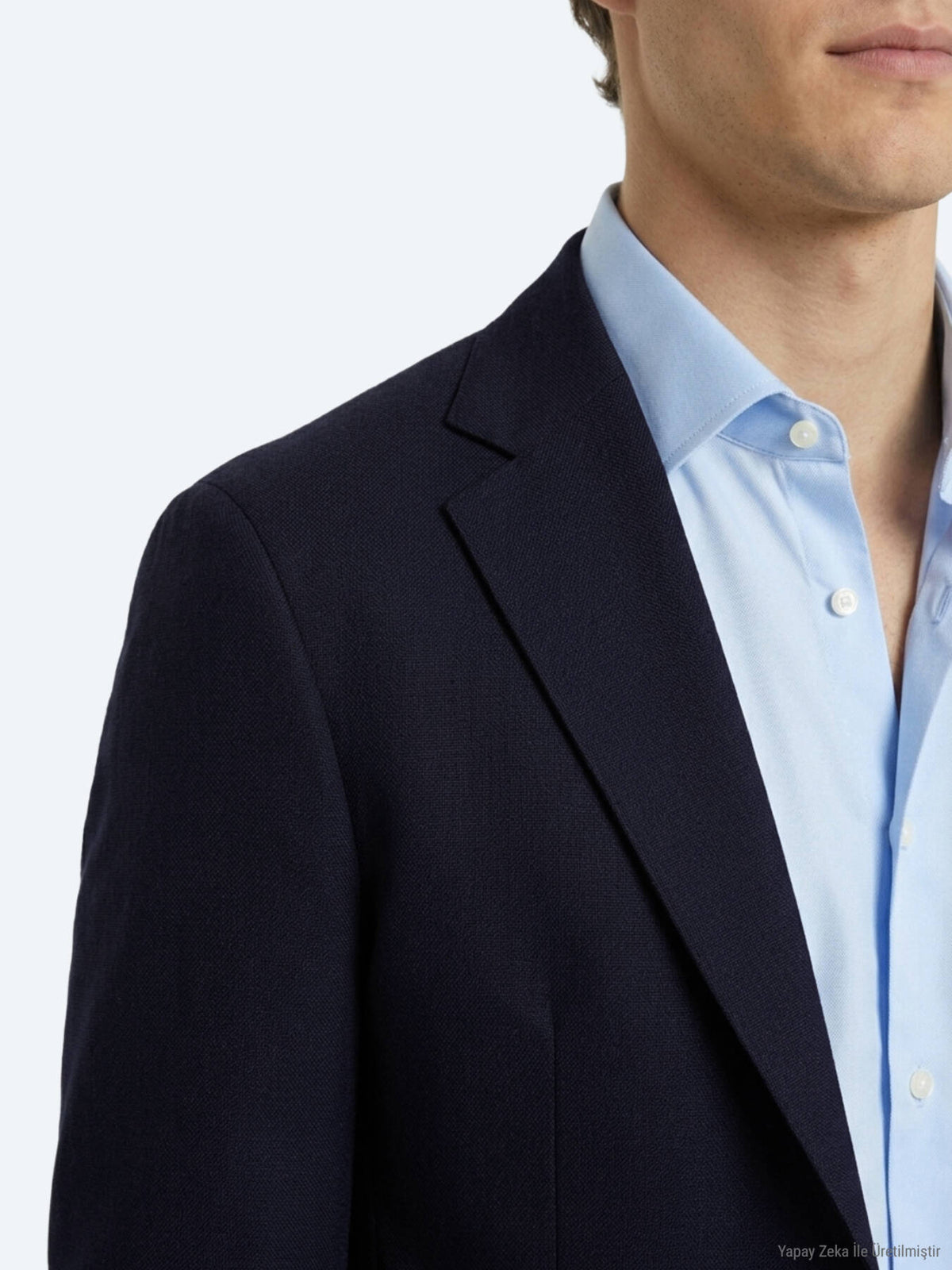 Lacivert Mikro Modern Fit Örme Takım Elbise