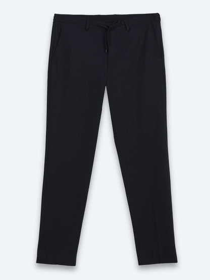 Lacivert Mikro Modern Fit Örme Takım Elbise