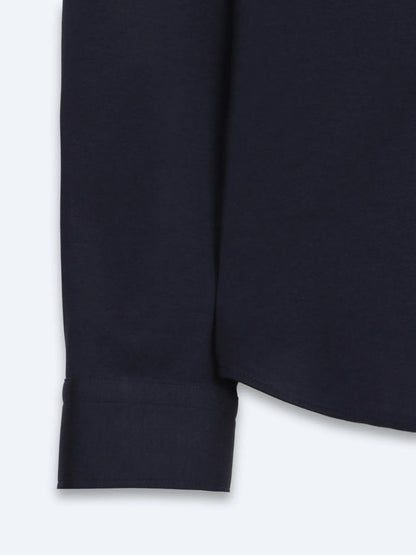 Lacivert Düz Regular Fit Uzun Casual %100 Pamuk Gömlek