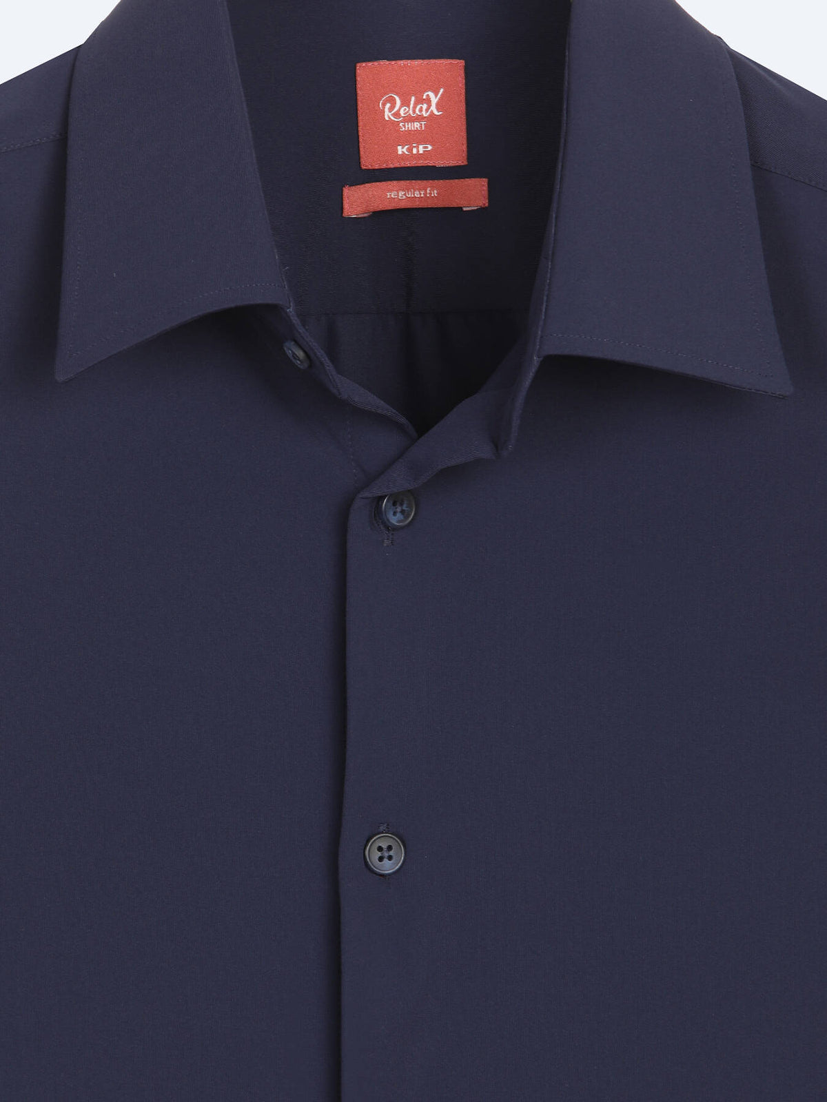 Lacivert Düz Regular Fit Uzun Casual Gömlek