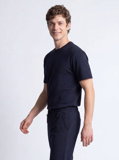 Lacivert Düz T-shirt