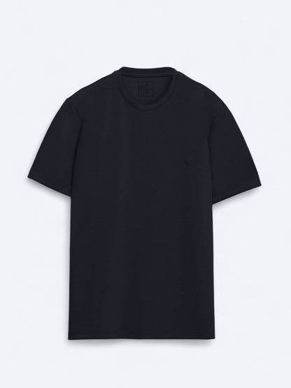 Lacivert Düz T-shirt