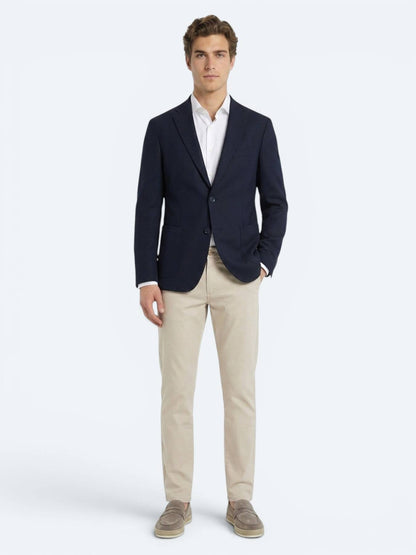 Lacivert Mikro Regular Fit %100 Yün Ceket