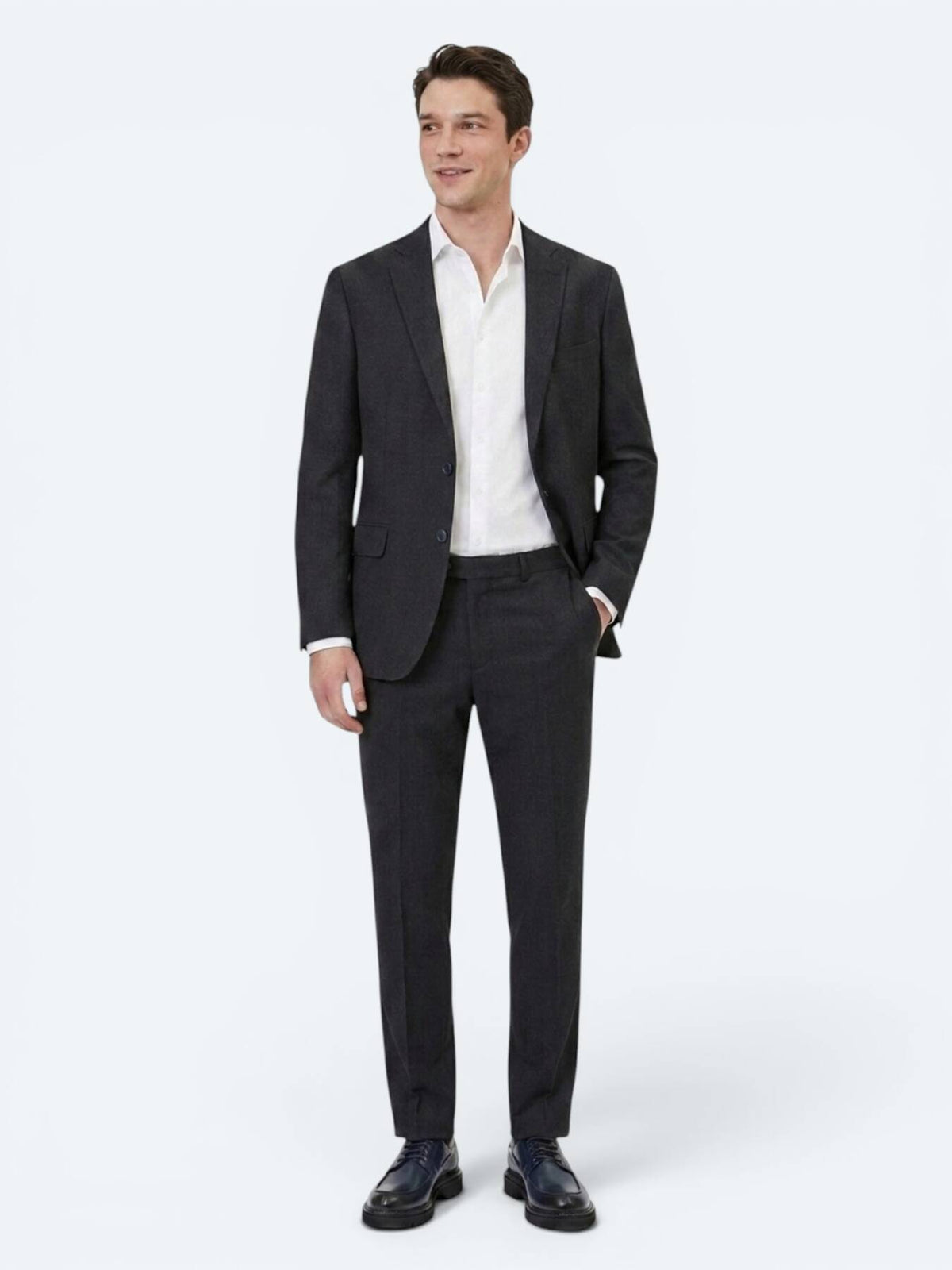 Lacivert Mikro Regular Fit Takım Elbise
