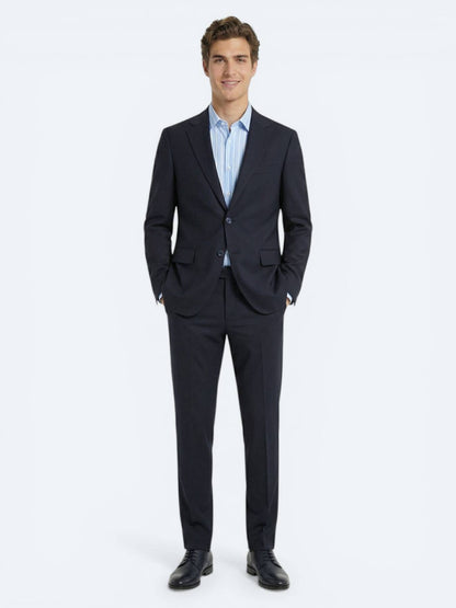 Lacivert Modern Fit %100 Yün Takım Elbise