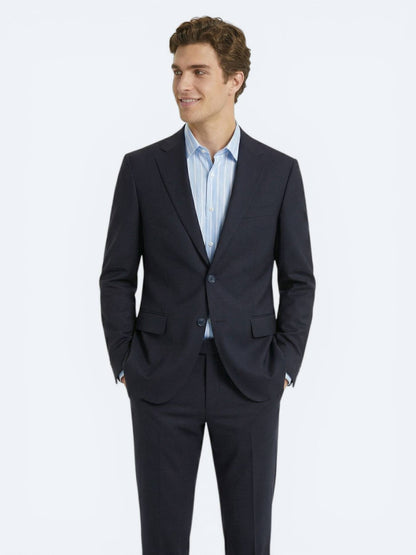 Lacivert Modern Fit %100 Yün Takım Elbise