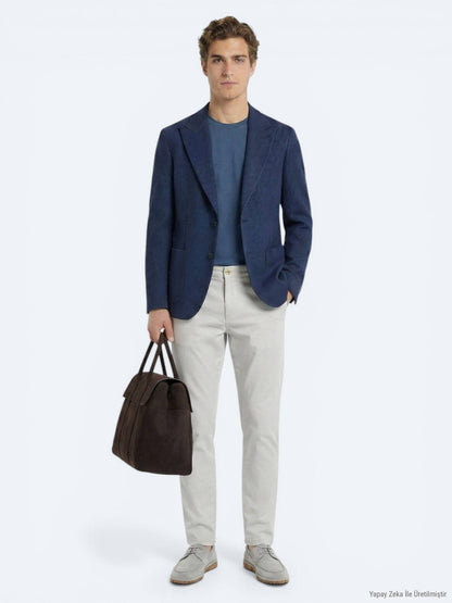 Lacivert Modern Fit Ceket
