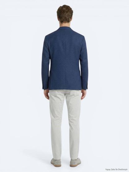 Lacivert Modern Fit Ceket