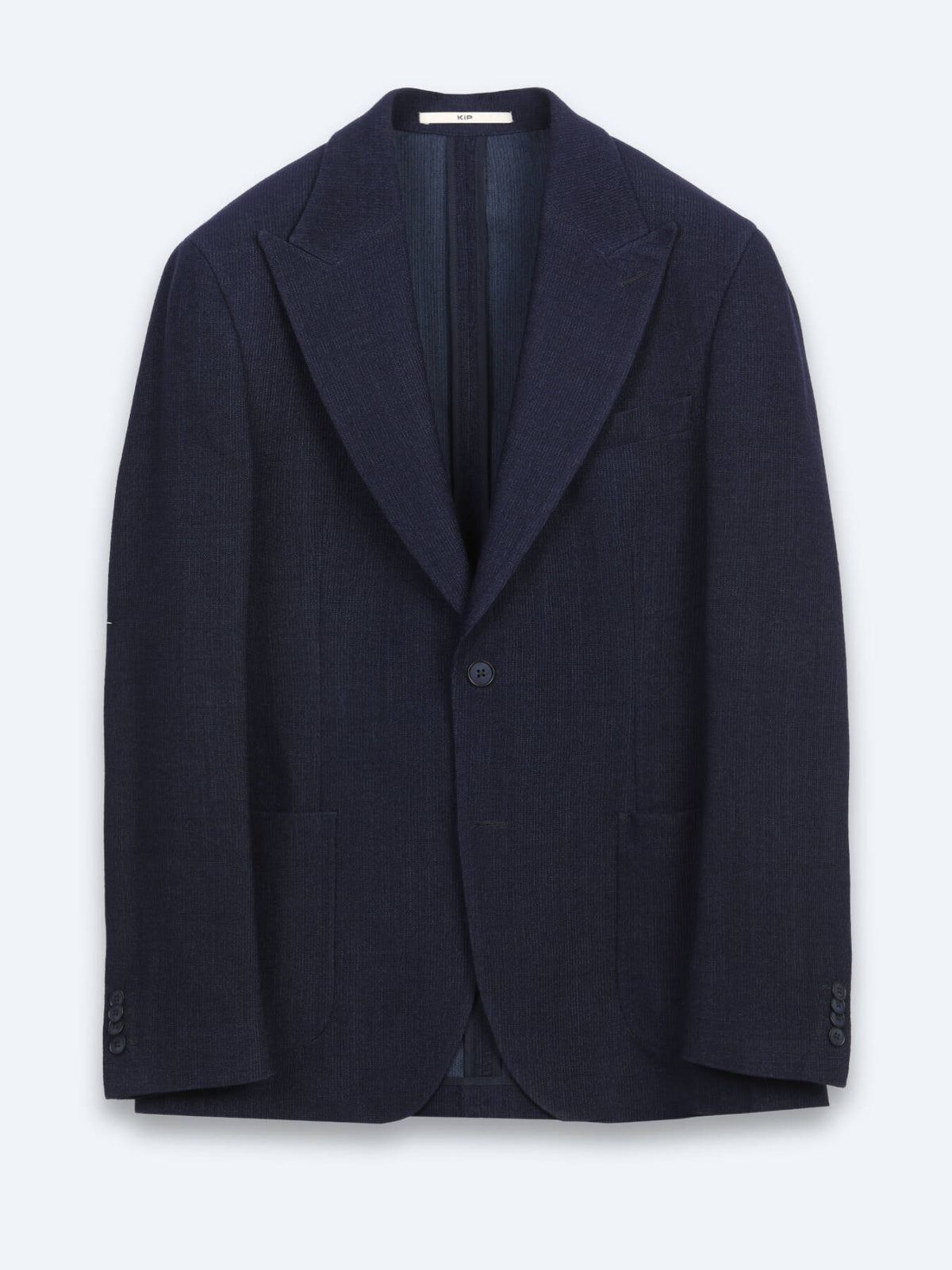 Lacivert Modern Fit Yün Karışımlı Ceket