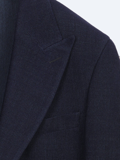 Lacivert Modern Fit Yün Karışımlı Ceket