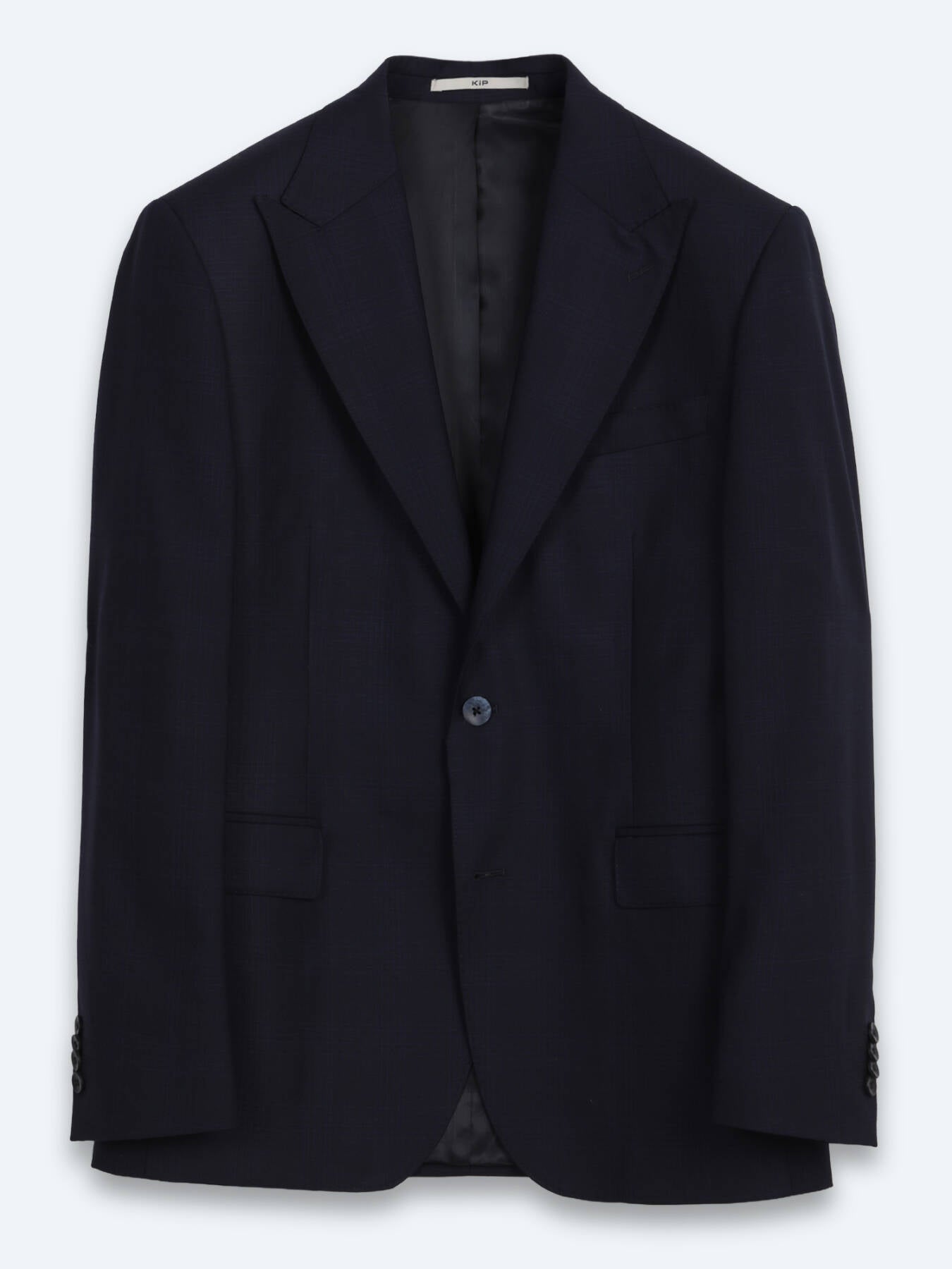 Lacivert Potikare Modern Fit %100 Yün Takım Elbise
