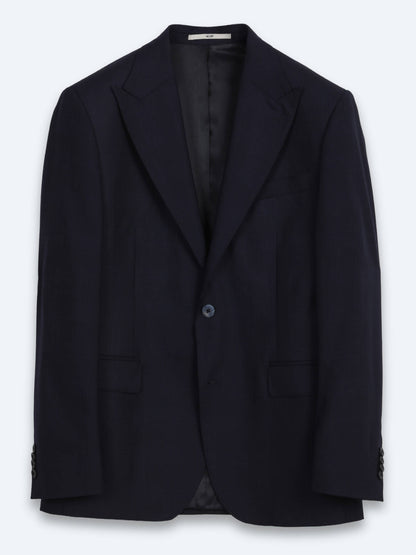 Lacivert Potikare Modern Fit %100 Yün Takım Elbise