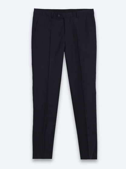Lacivert Potikare Modern Fit %100 Yün Takım Elbise