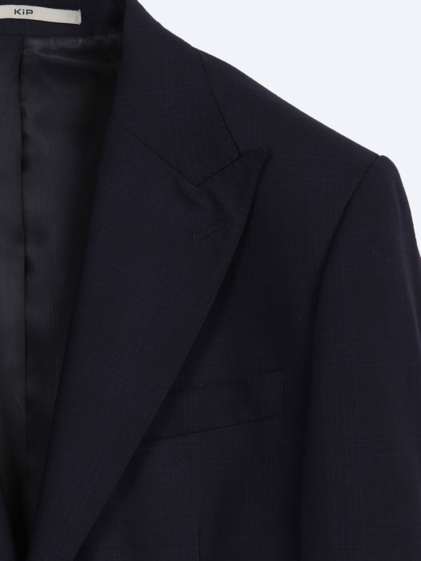 Lacivert Potikare Modern Fit %100 Yün Takım Elbise