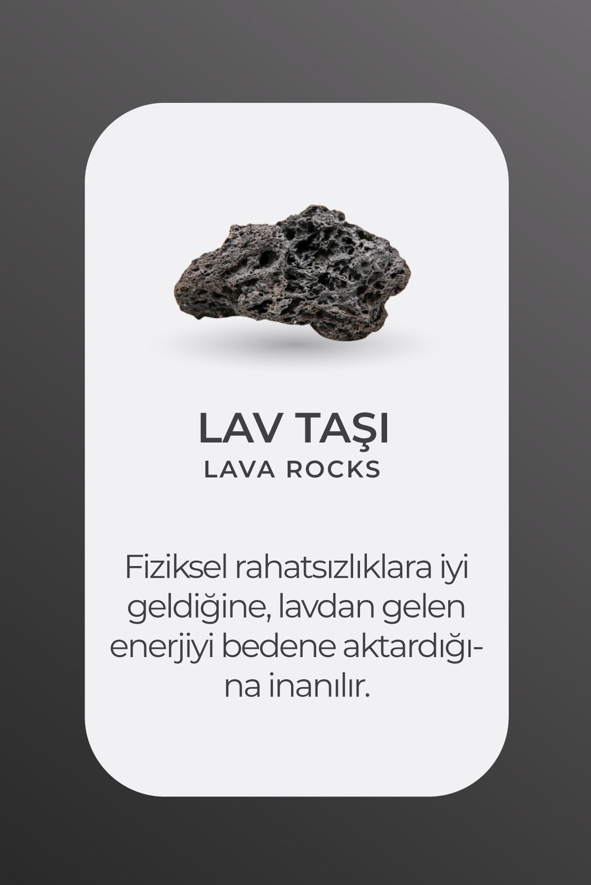 Doğal Lav Taşlı 23 Cm Gümüş Tesbih F57339999