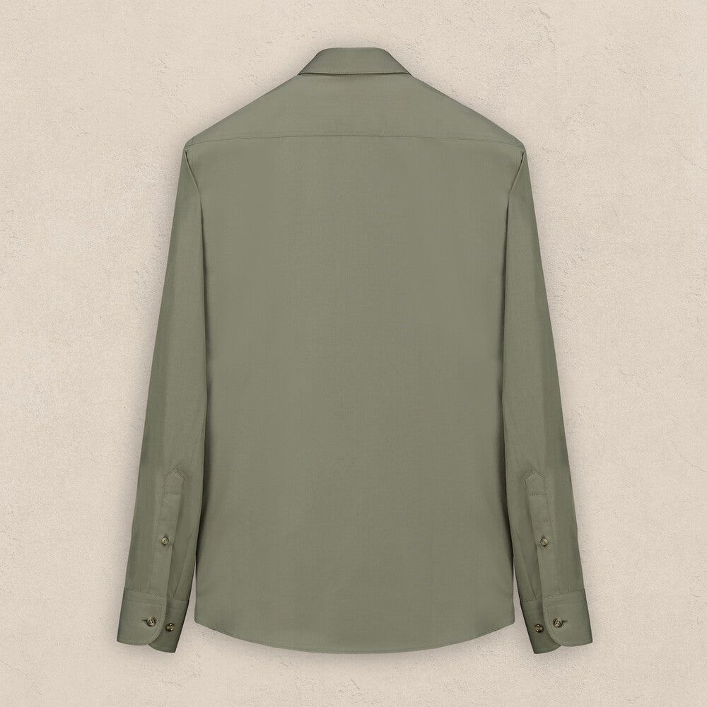 Lena Pamuklu Koyu Yeşil Gömlek