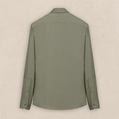 Lena Pamuklu Koyu Yeşil Gömlek