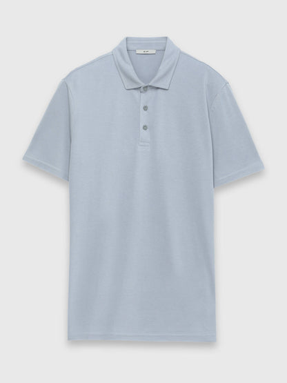 Lila Düz Polo Yaka T-shirt