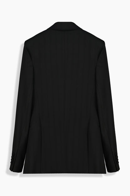 Mara Çizgili Siyah Ceket