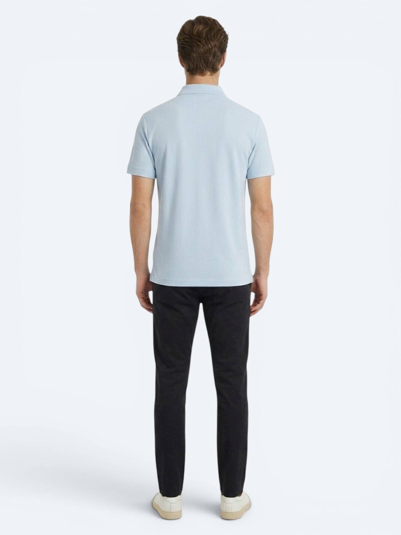 Mavi Çizgili %100 Pamuk T-shirt