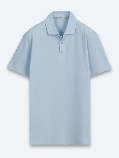 Mavi Çizgili %100 Pamuk T-shirt