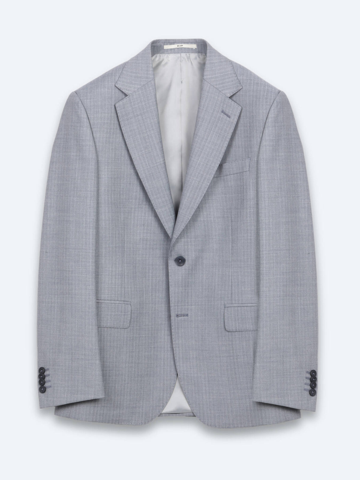 Mavi Çizgili Modern Fit Yün Karışımlı Takım Elbise