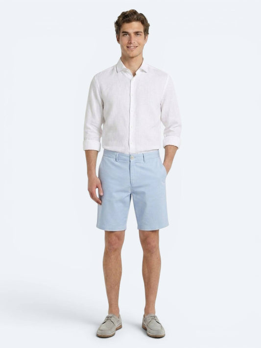 Mavi Düz Kumaş Jogging Fit Casual Bermuda
