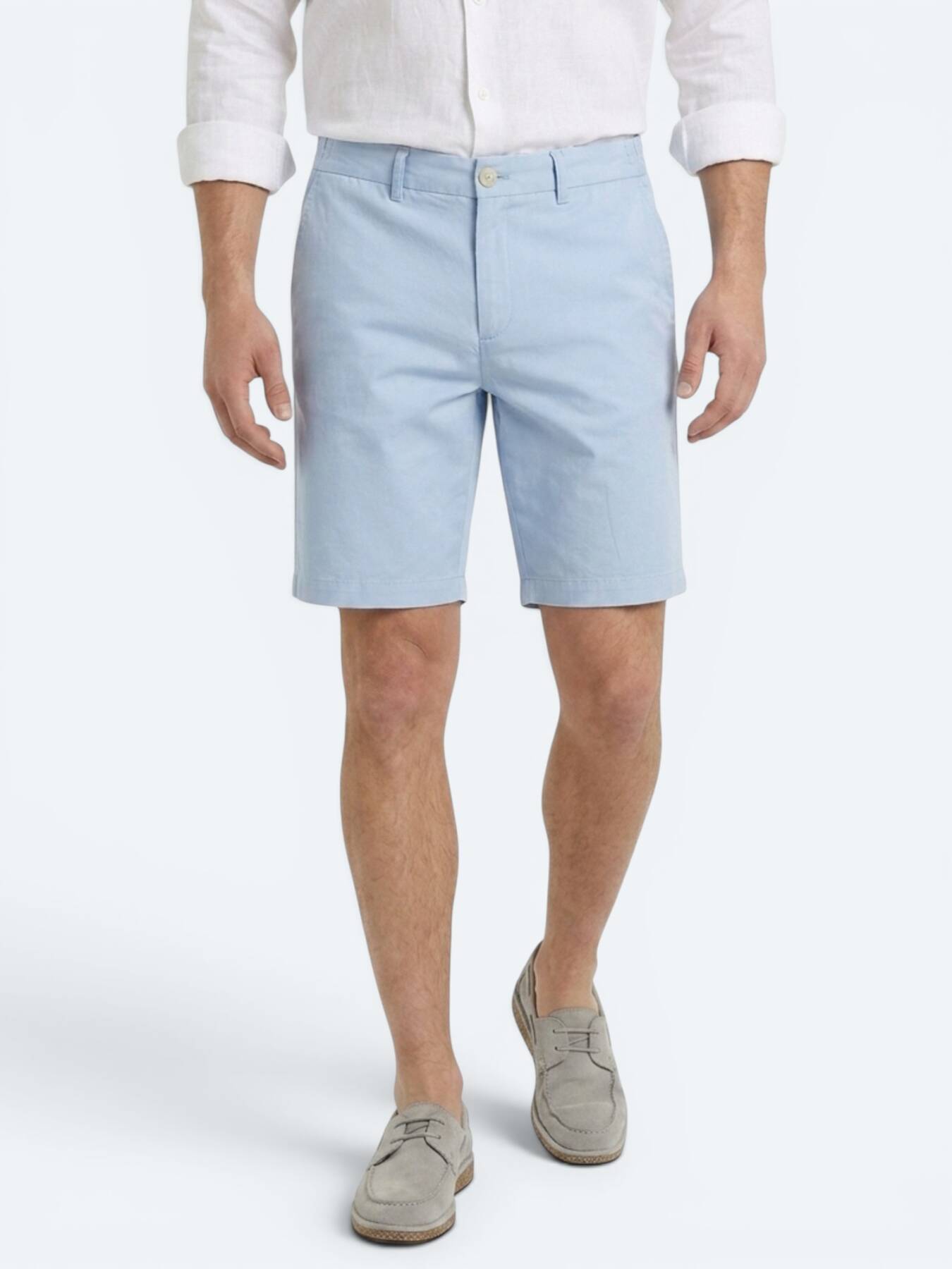Mavi Düz Kumaş Jogging Fit Casual Bermuda