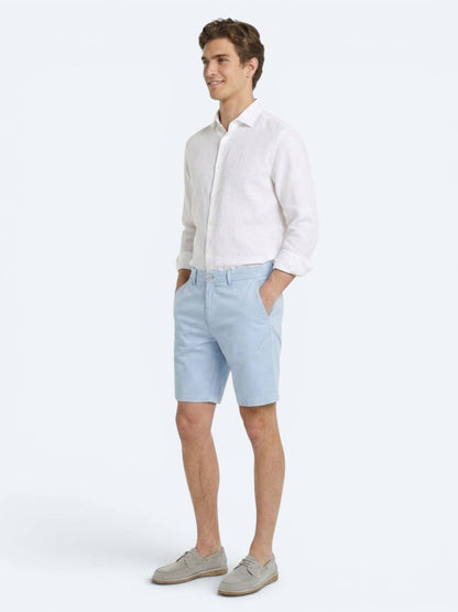 Mavi Düz Kumaş Jogging Fit Casual Bermuda