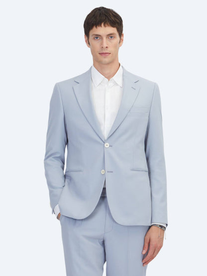 Mavi Düz Modern Fit Takım Elbise