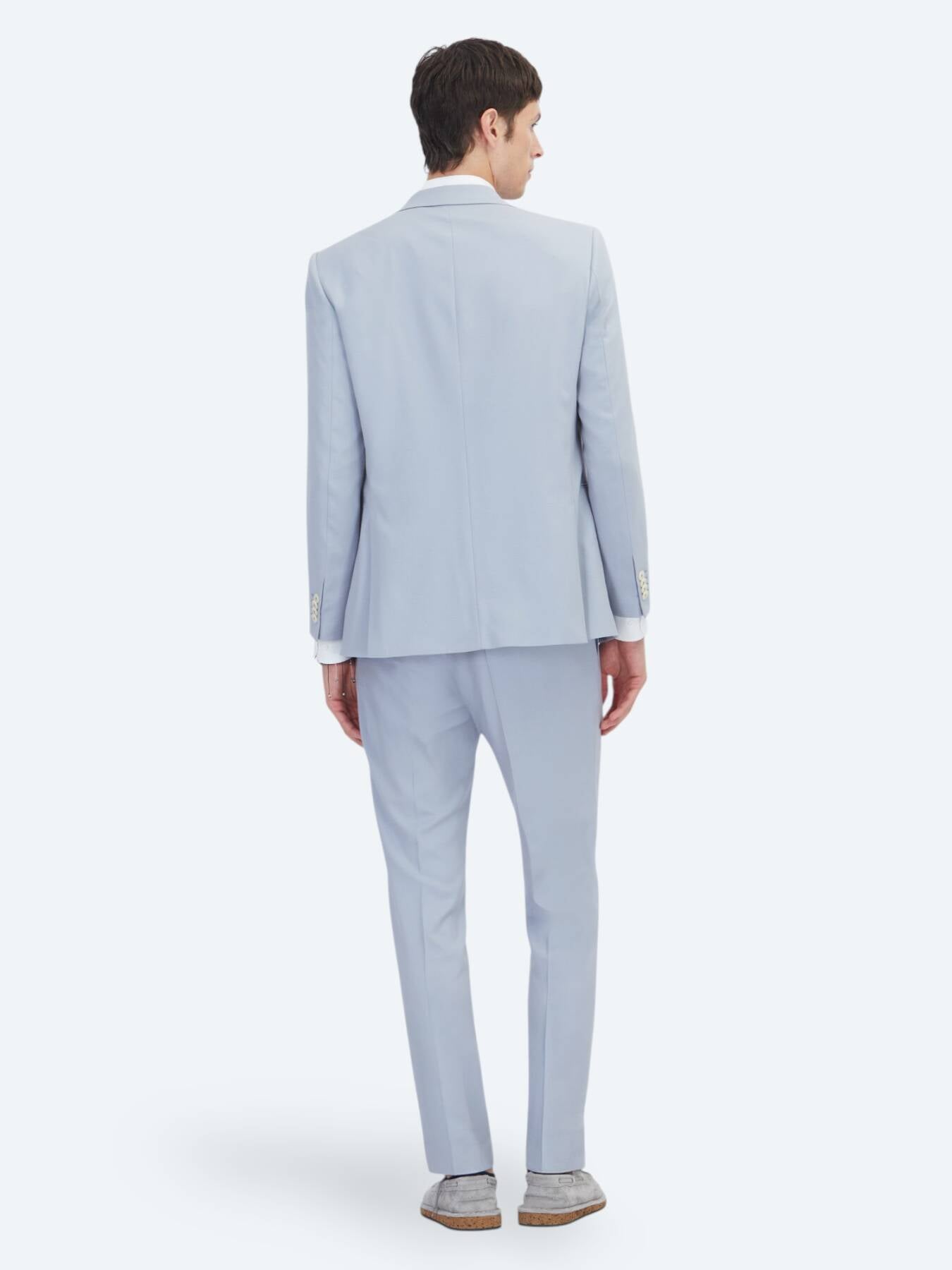 Mavi Düz Modern Fit Takım Elbise