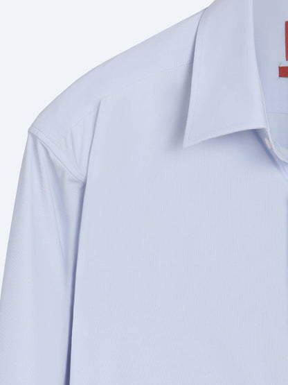 Mavi Düz Regular Fit Uzun Casual Gömlek