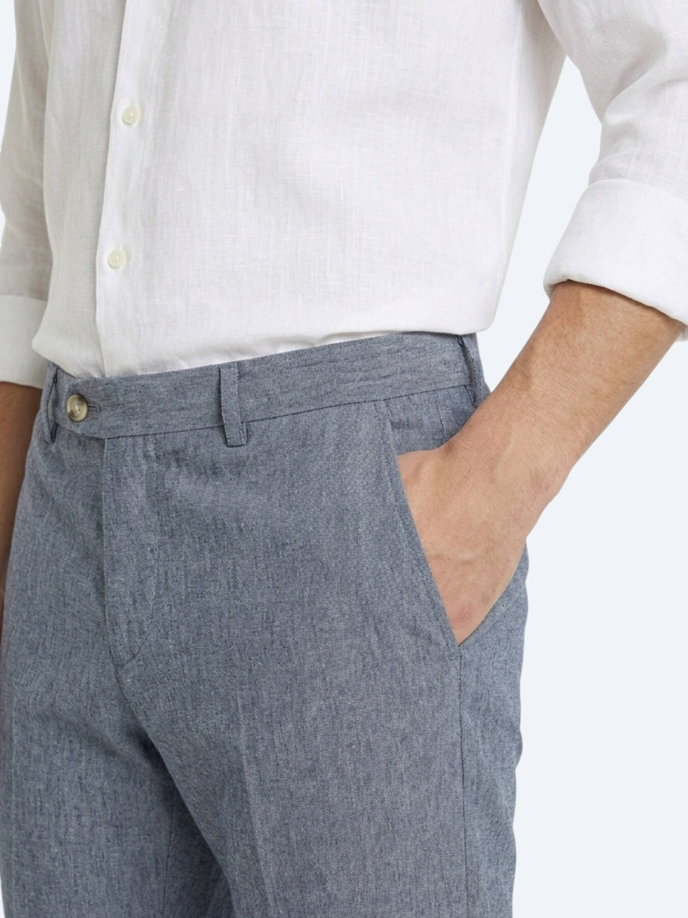 Mavi Kumaş Relaxed Fit Casual Keten Karışımlı Pantolon