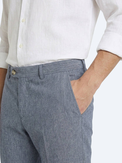 Mavi Kumaş Relaxed Fit Casual Keten Karışımlı Pantolon