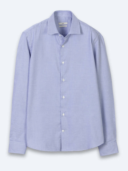 Mavi Mikro Regular Fit Uzun Dokuma Casual %100 Pamuk Gömlek