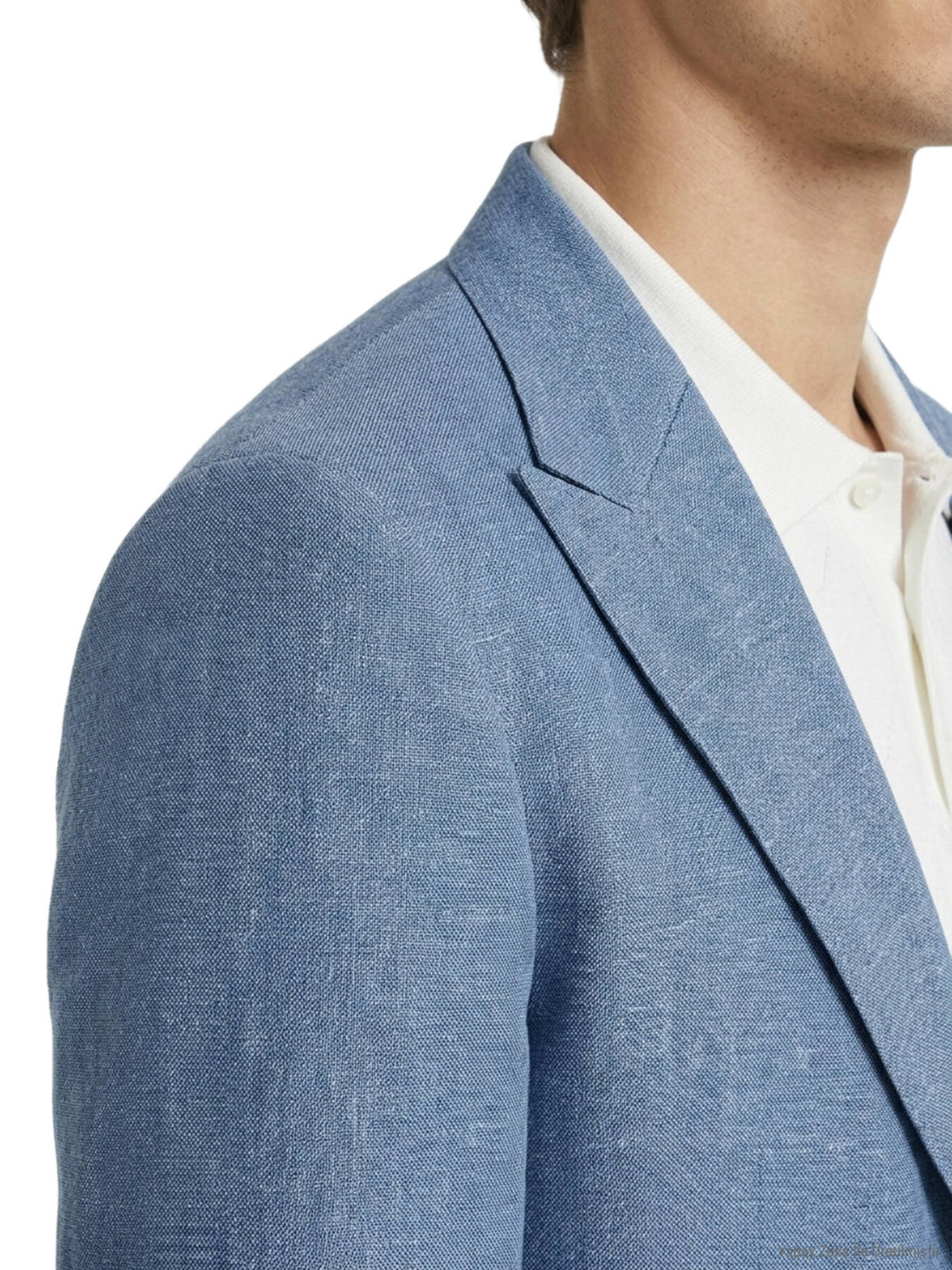 Mavi Modern Fit Keten Karışımlı Ceket