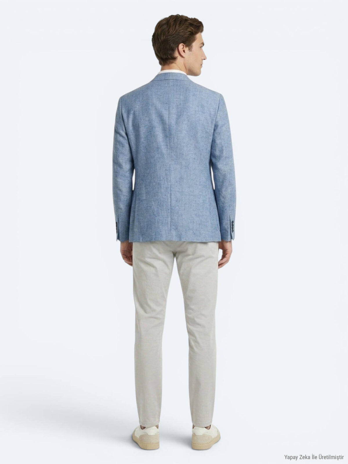 Mavi Modern Fit Keten Karışımlı Ceket