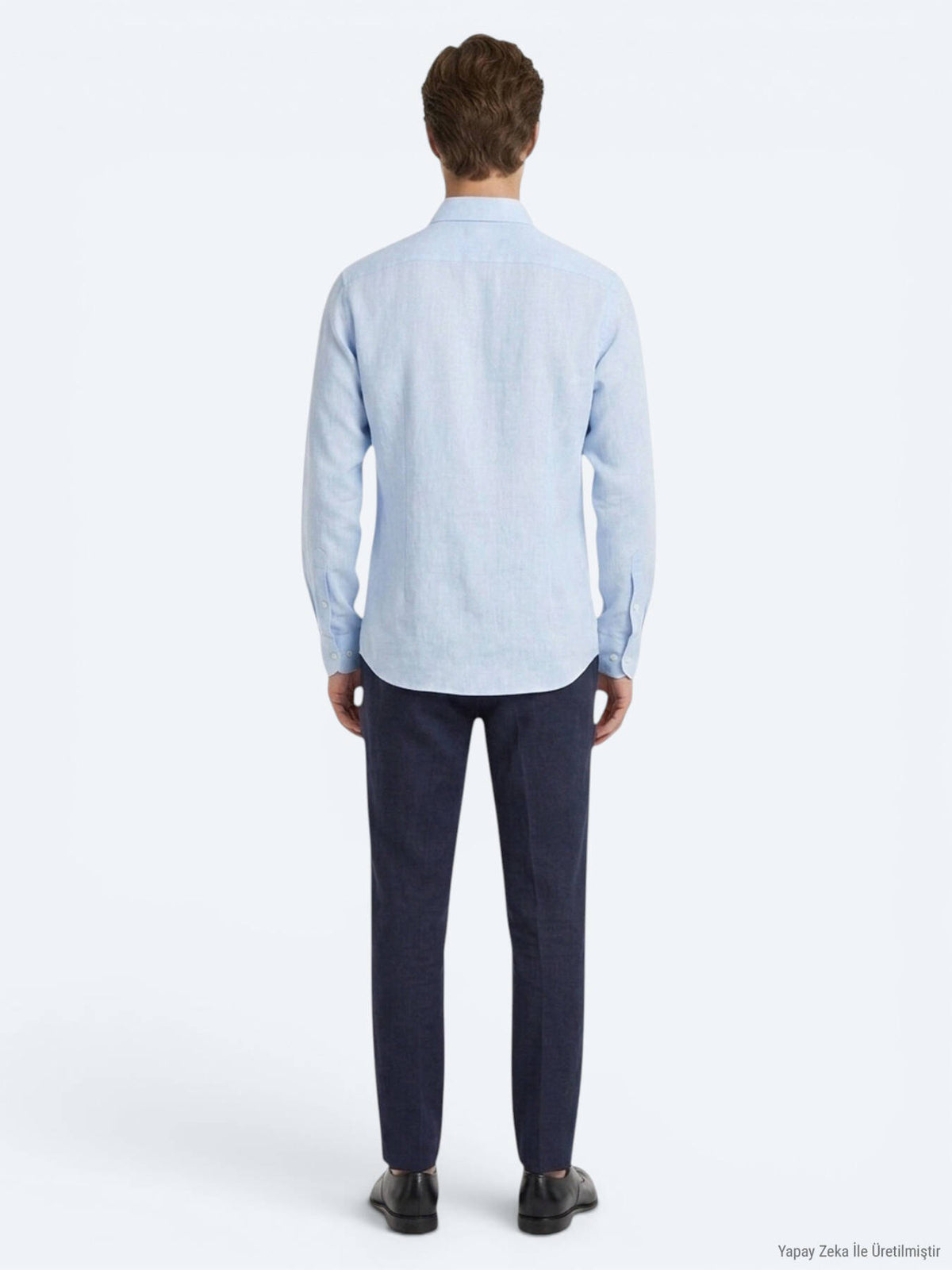 Mavi Regular Fit Uzun Dokuma Casual Pamuk Karışımlı Gömlek
